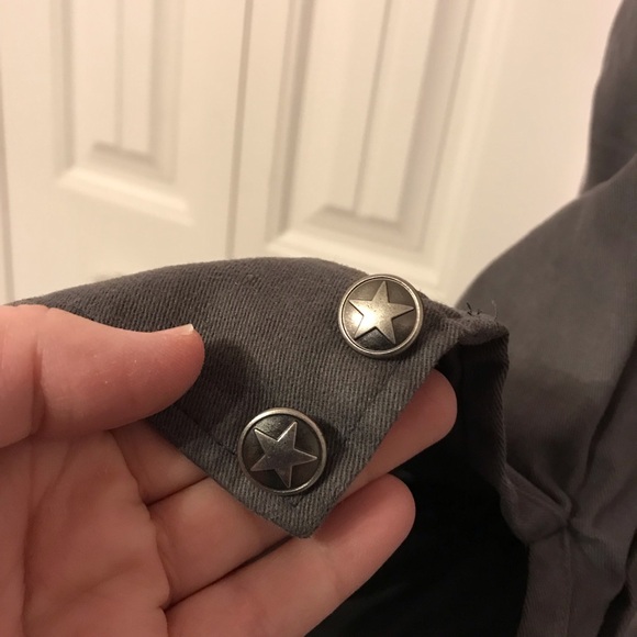 Vintage WAH MAKER gray Men's Cavalry Bib Long Sleeve Old West Shirt Size XXL - Picture 4 of 5